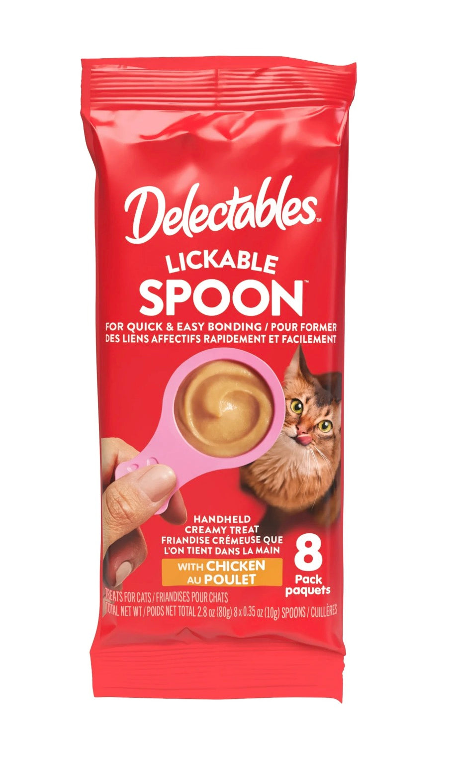 Hartz Delectables Lickable Spoon Interactive Wet Cat Treats - Chicken (4-Pack)can you a