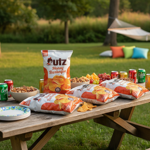 4 Pack UTZ Honey Barbeque - Weekend Snack Table