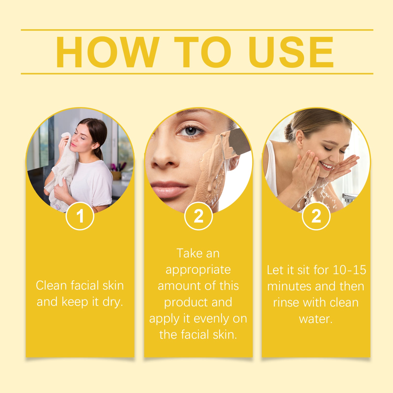 Turmeric Glow Face Mask – Deep Pore Cleansing Mud Film with Vitamin C & Aloe Vera