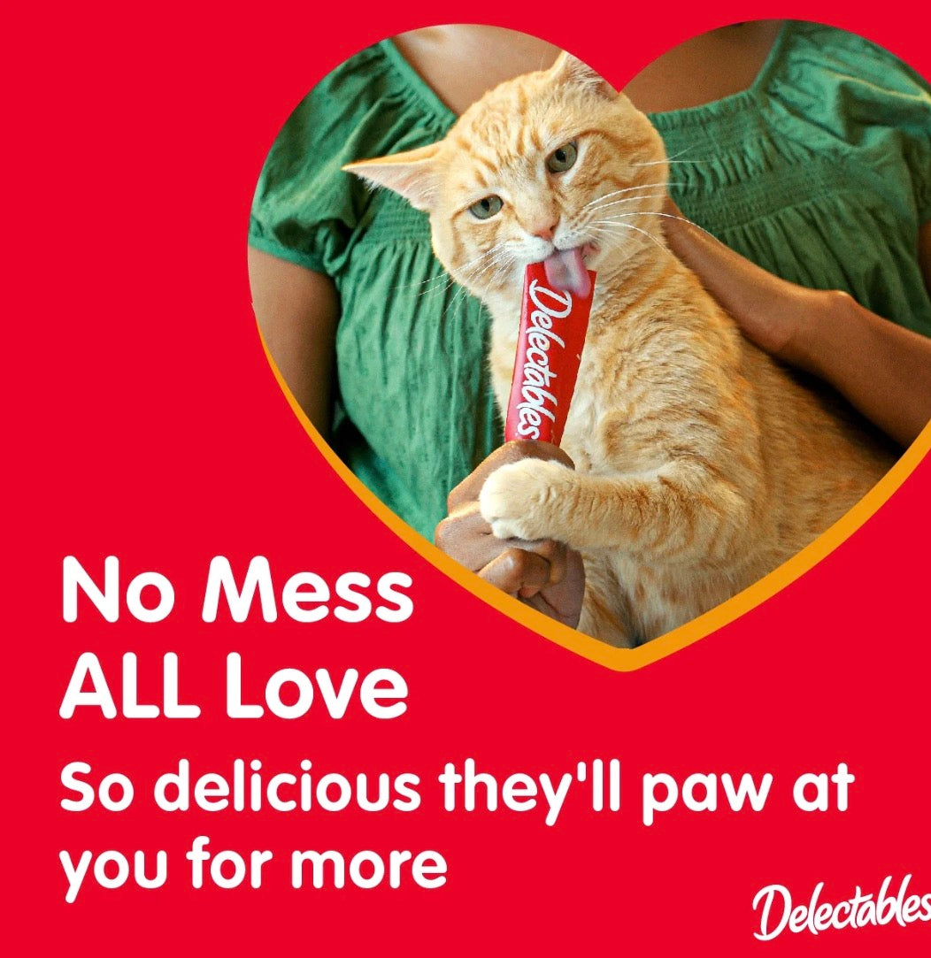 Hartz Delectables Squeeze Up Variety Packs Interactive Lickable Wet Cat Treats, 20 Count