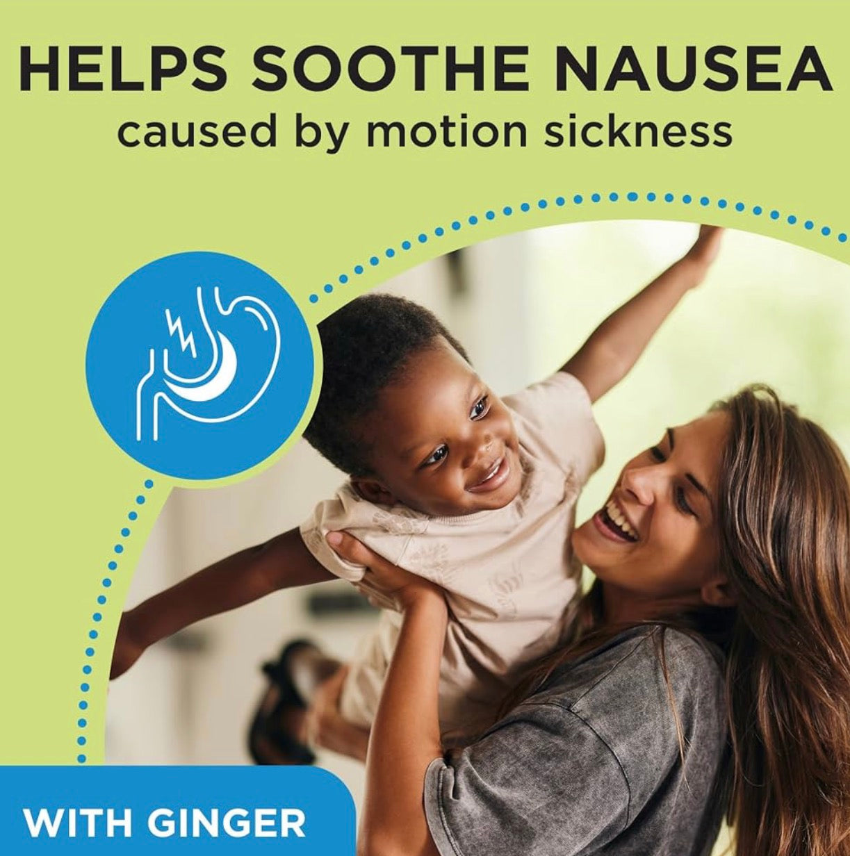 3-Packs From the Makers of Dramamine, Advanced Herbals Ginger & Ashwagandha Lozenges, for Nausea Relief & Stress Support, Tropical Fruit and Ginger Flavor, 20 Count each
