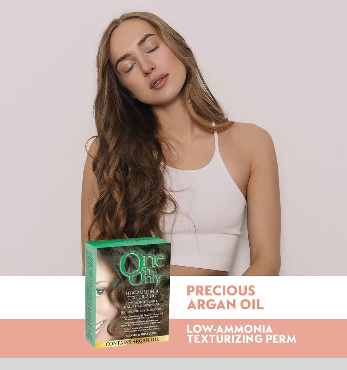 One ’N Only Perms Low-Ammonia Texturizing with Argan Oil, Smooth & Shiny – 3 Pack
