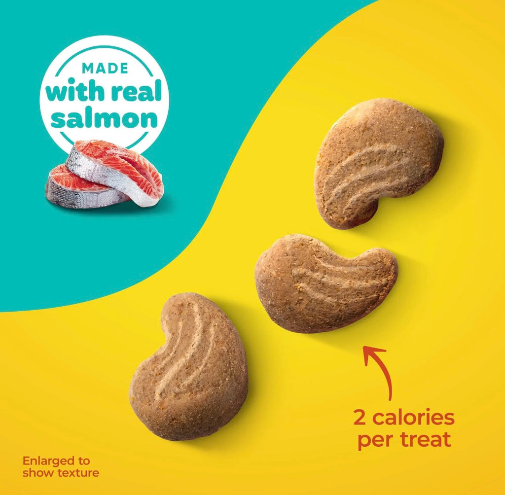 2 packs Meow Mix Irresistibles Soft Cat Treats Made With Real Salmon, 12 oz Pouch each