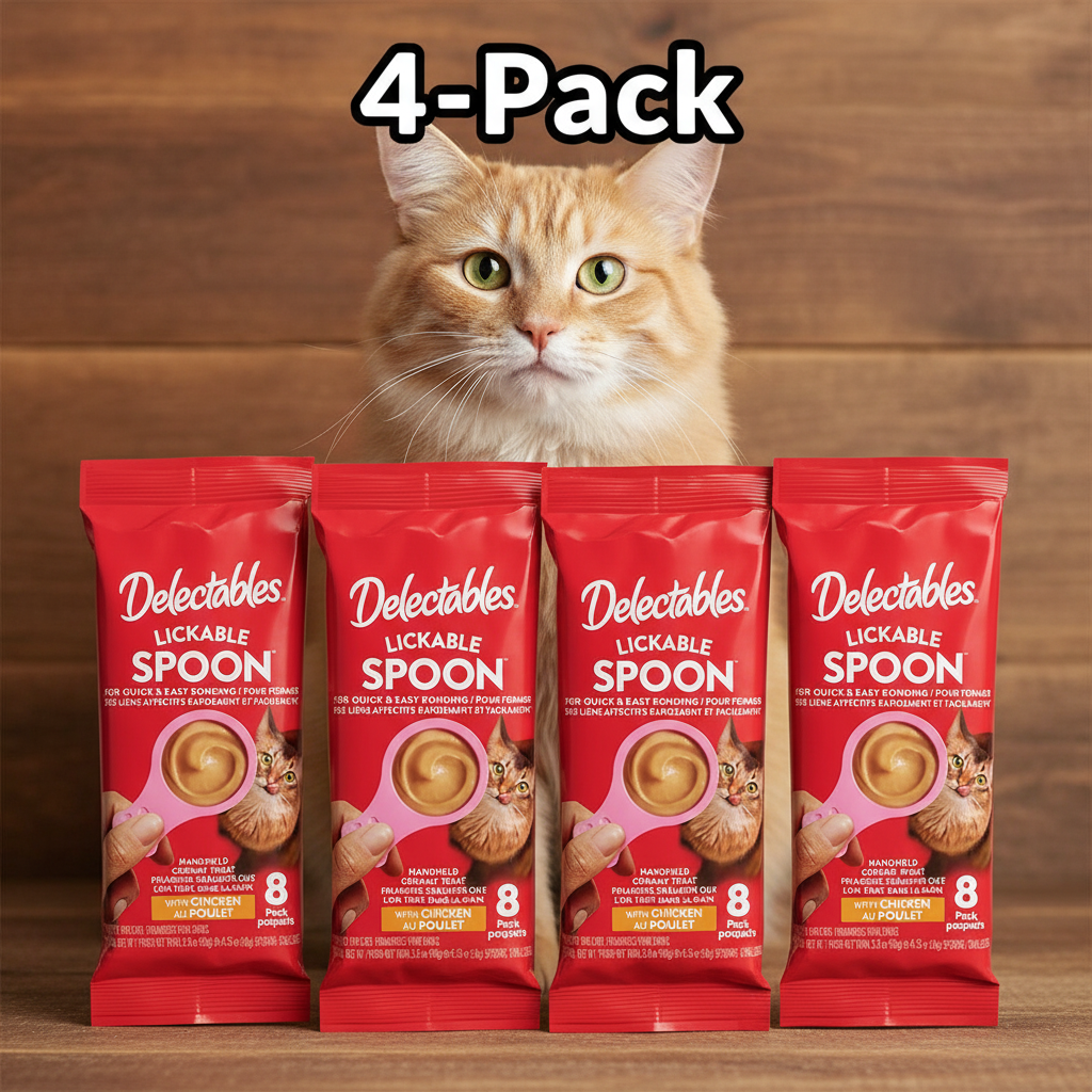 Hartz Delectables Lickable Spoon Interactive Wet Cat Treats - Chicken (4-Pack)can you a