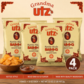 Grandma Utz’s Kettle-Style Bar-B-Q Potato Chips, 8 oz Bags (Pack of 4)