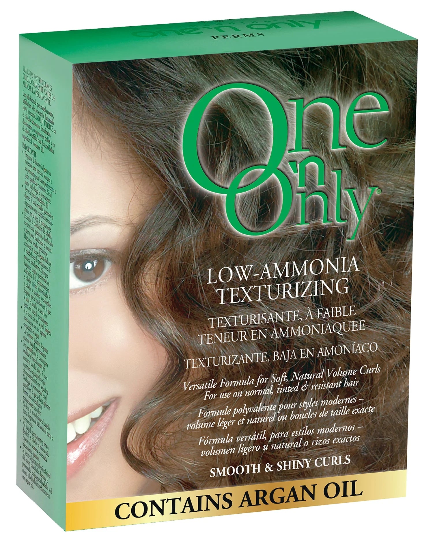 One ’N Only Perms Low-Ammonia Texturizing with Argan Oil, Smooth & Shiny – 3 Pack