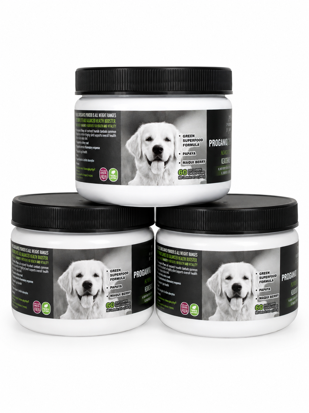 3 Packs Petvitalitypro Probiotics For Dogs with Natural Digestive Enzymes 4 Bill CFUs/2 Soft Chews Dog Diarrhea Upset Stomach Yeast Gas Bad Breath Immunity Allergies Skin Itching Hot Spots 60 chews each Jar