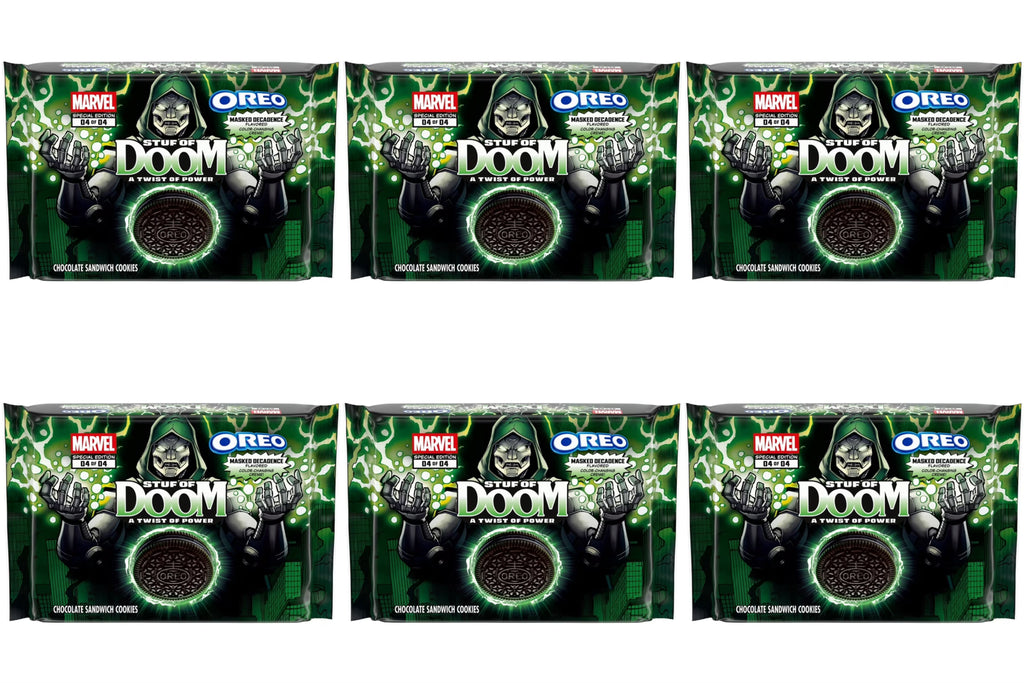 MARVEL OREO Stuf of Doom Chocolate Sandwich Cookies, Special Edition, 10.68 oz (Pack of 6)