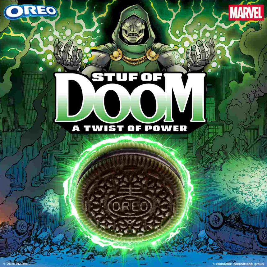 MARVEL OREO Stuf of Doom Chocolate Sandwich Cookies, Special Edition, 10.68 oz (Pack of 6)