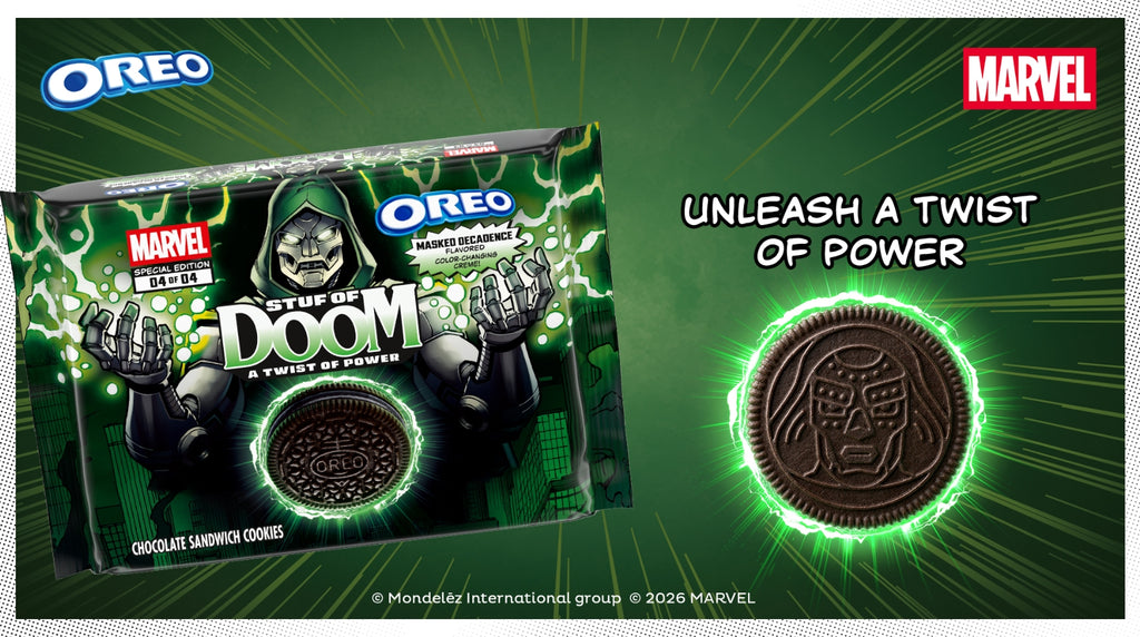 MARVEL OREO Stuf of Doom Chocolate Sandwich Cookies, Special Edition, 10.68 oz (Pack of 6)