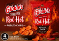 Gibble's Red Hot Spicy Potato Chips, 8 oz Bags (Pack of 4) | Pennsylvania Hometown Favorite