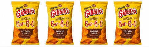 Gibble's Home Style Bar-B-Q Potato Chips, 8 oz Bags (Pack of 4) | Pennsylvania Hometown Favorite
