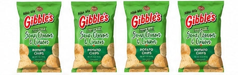Gibble's Home Style Sour Cream & Onion Potato Chips, 8 oz Bags (Pack of 4) | Pennsylvania Hometown Favorite