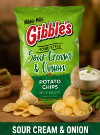 Gibble's Variety Pack Original, Red Hot, BBQ, Sour Cream Onion-8oz each. Taste of PA