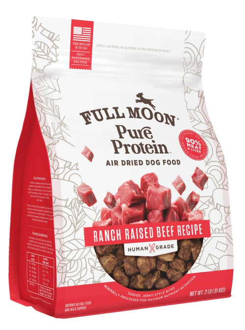 Full Moon Air Dried Beef Dog Food (Premium Feed, 32 Ounces)