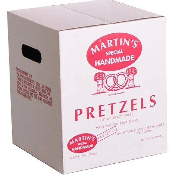 Martin's Handmade, Hand Twisted Pretzels with Salt, Bulk 3 lb. Box