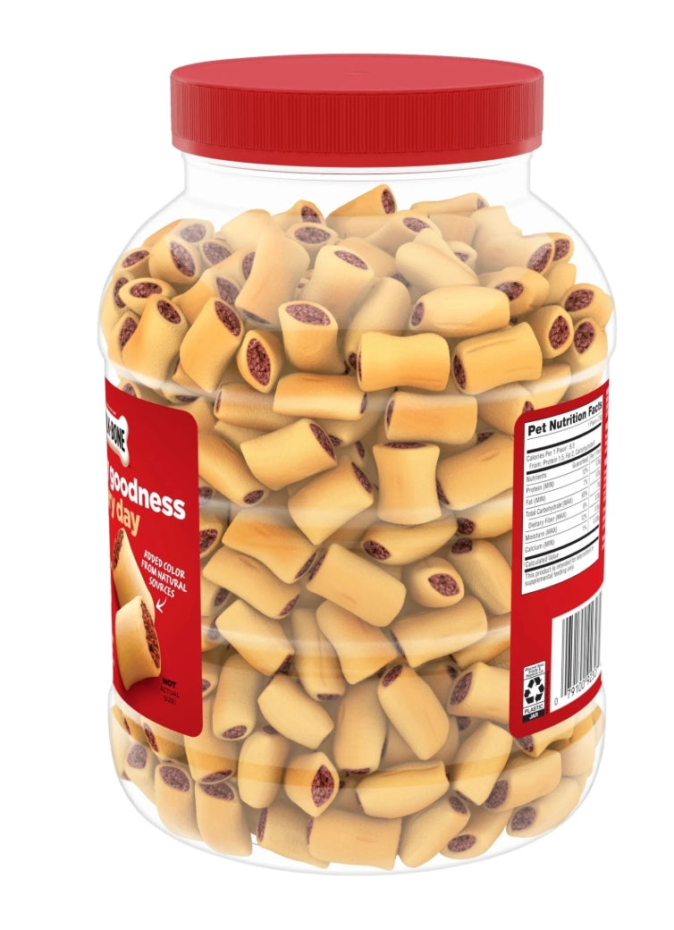 Milk Bone MaroSnacks Small Dog Treats with Real Bone Marrow, 40 oz Canister