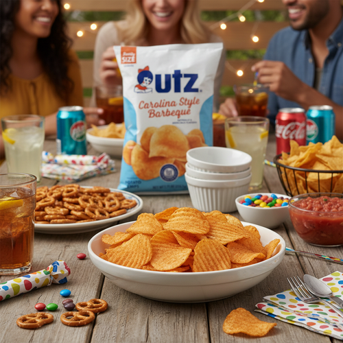 4 Pack UTZ Carolina Style BBQ Chips (7.75 oz Each)