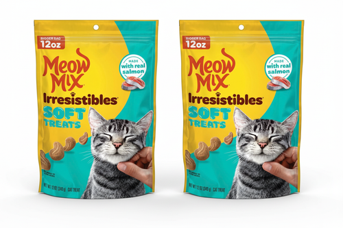 Two Bags of Meow Mix Irresistibles